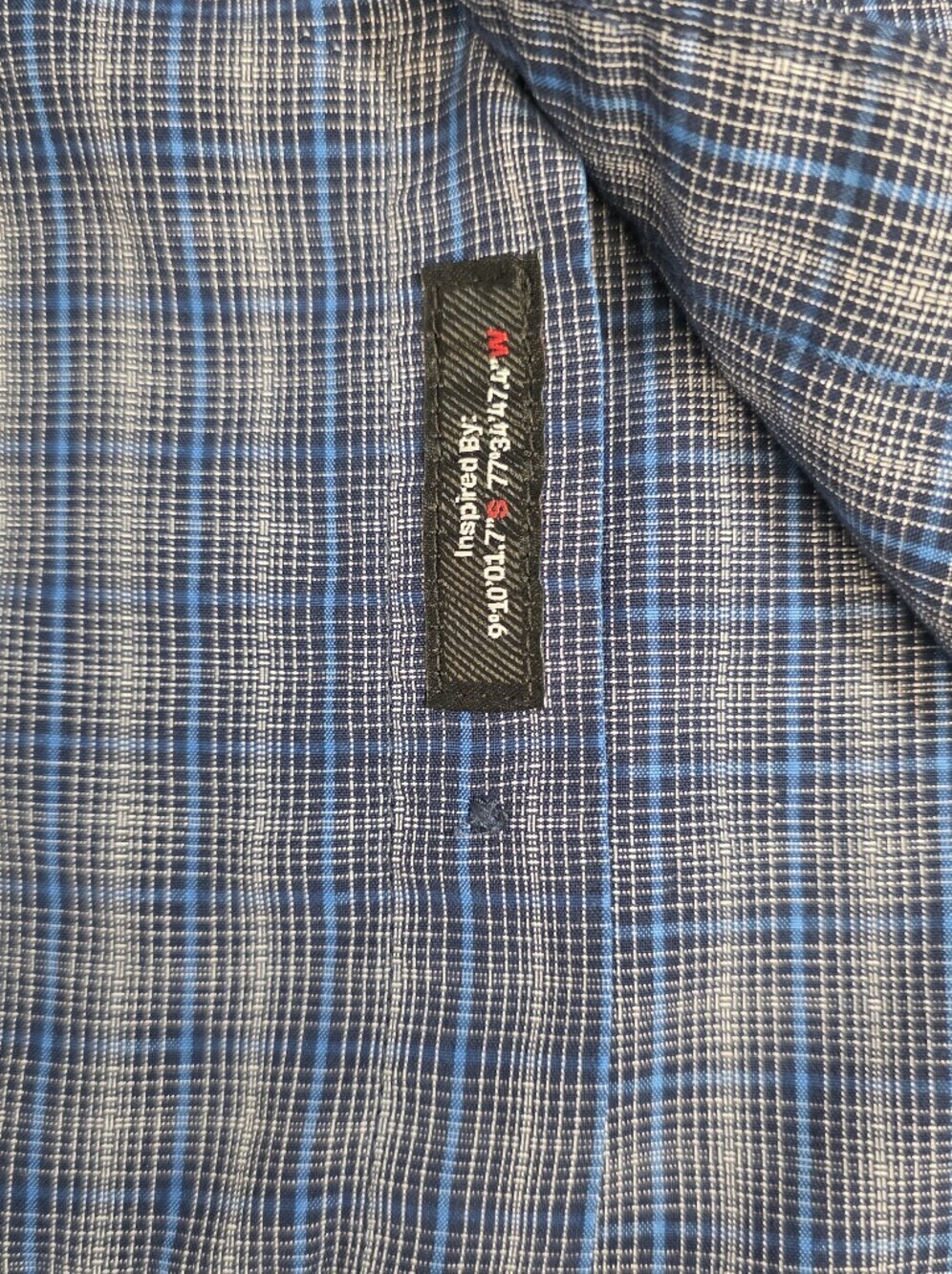 Marmot Eldridge Short-Sleeve Blue Plaid Button-Down Shirt In Artic Navy Size XL - Picture 3 of 12